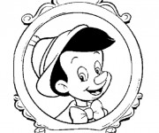 Coloriage Portrait Pinocchio