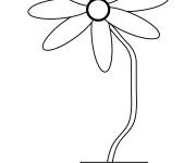 Coloriage et dessins gratuit Fleur dans un petit pot à imprimer