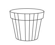 Coloriage Pot ray&eacute;