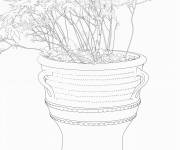Coloriage Un pot g&eacute;ant