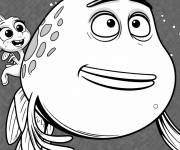 Coloriage Pip et Mr Fish en aventure