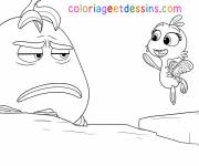 Coloriage Pip et Mr Fish Pout-Pout le poisson