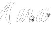 Coloriage Amar