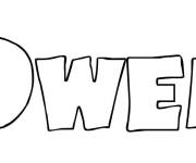 Coloriage Owen pr&eacute;nom