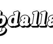 Coloriage Pr&eacute;nom Abdallah