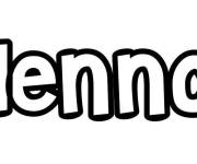 Coloriage Pr&eacute;nom Abdennour