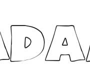 Coloriage Prenom Adam