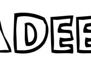 Coloriage Pr&eacute;nom Adeel