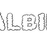 Coloriage Pr&eacute;nom Albin