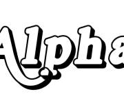 Coloriage Pr&eacute;nom Alpha