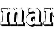 Coloriage Pr&eacute;nom Amara