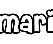 Coloriage Pr&eacute;nom Amaria