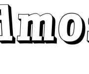 Coloriage Pr&eacute;nom Amos