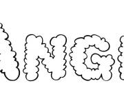 Coloriage Pr&eacute;nom Ange