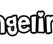 Coloriage Pr&eacute;nom Angeline