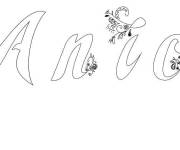 Coloriage Pr&eacute;nom Anice