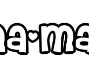 Coloriage Pr&eacute;nom Anna maria