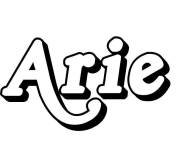 Coloriage Pr&eacute;nom Arie