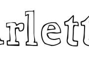 Coloriage Pr&eacute;nom Arlette