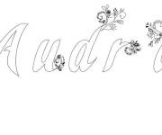 Coloriage Pr&eacute;nom Audric