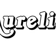 Coloriage Pr&eacute;nom Aurelia