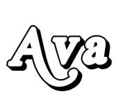 Coloriage Pr&eacute;nom Ava
