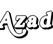Coloriage Pr&eacute;nom Azad