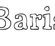 Coloriage Pr&eacute;nom Baris