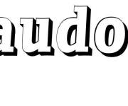 Coloriage Pr&eacute;nom Baudoin