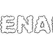 Coloriage Pr&eacute;nom Benali