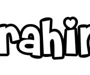 Coloriage Pr&eacute;nom Brahim