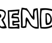 Coloriage Pr&eacute;nom Brenda