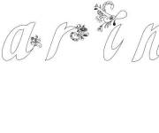 Coloriage Pr&eacute;nom Carina
