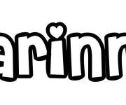 Coloriage Pr&eacute;nom Carinne