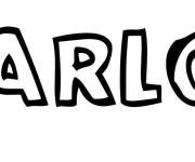 Coloriage Pr&eacute;nom Carlos