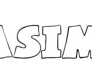 Coloriage Pr&eacute;nom Casimir
