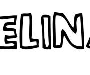Coloriage Pr&eacute;nom Celina