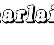 Coloriage Pr&eacute;nom Charlaine