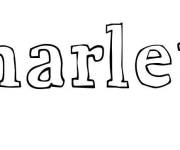 Coloriage Pr&eacute;nom Charlette