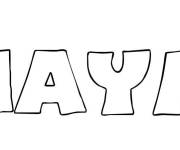 Coloriage Pr&eacute;nom Chayma