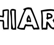 Coloriage Pr&eacute;nom Chiara