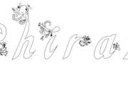 Coloriage Pr&eacute;nom Chiraz