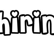 Coloriage Pr&eacute;nom Chirine