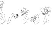 Coloriage Pr&eacute;nom Christie