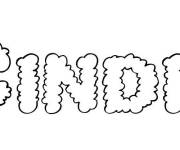 Coloriage Pr&eacute;nom Cindie