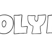 Coloriage Pr&eacute;nom Colyne