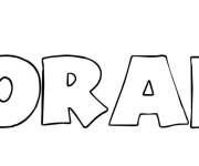 Coloriage Pr&eacute;nom Coraly