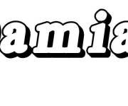 Coloriage Pr&eacute;nom Damian