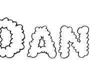 Coloriage Pr&eacute;nom Dani