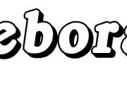 Coloriage Pr&eacute;nom Deborah